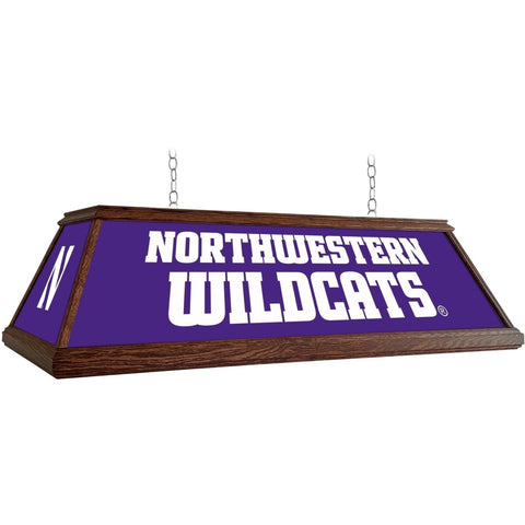 Northwestern Wildcats: Premium Wood Pool Table Light - The Fan-Brand