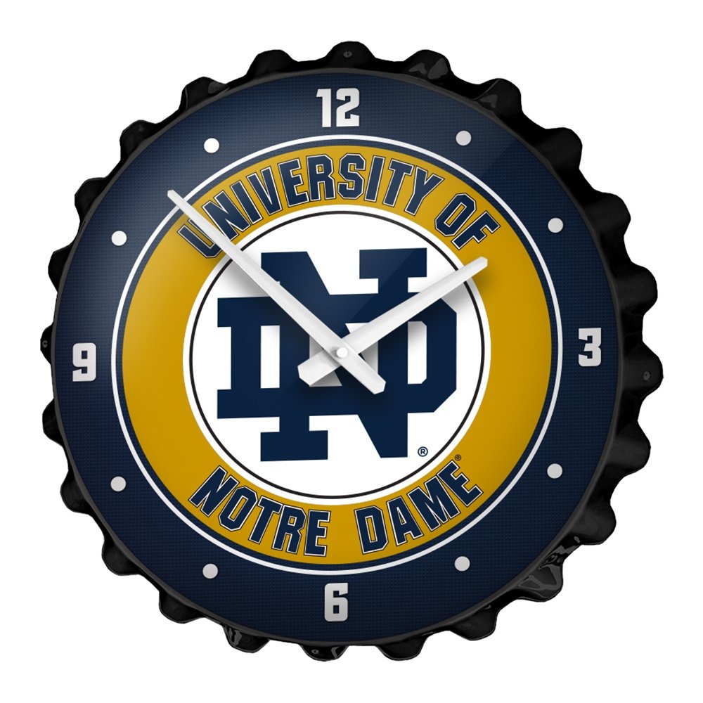 Notre Dame Fighting Irish: Bottle Cap Wall Clock - The Fan-Brand