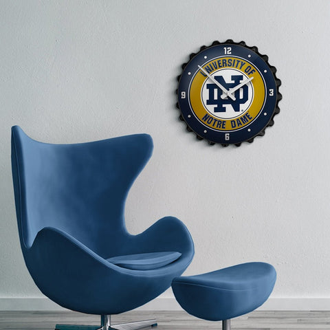 Notre Dame Fighting Irish: Bottle Cap Wall Clock - The Fan-Brand