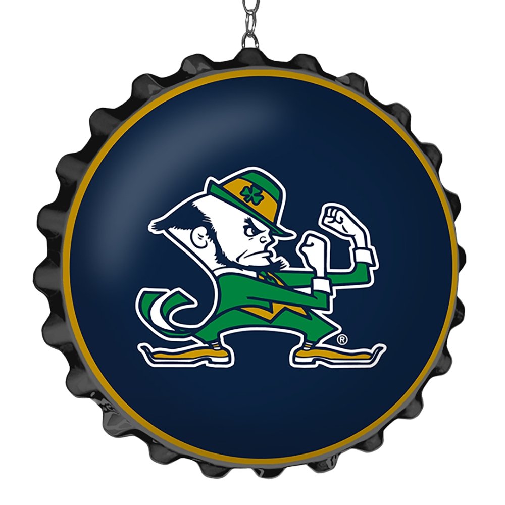 Notre Dame Fighting Irish: Leprechaun - Bottle Cap Dangler - The Fan-Brand