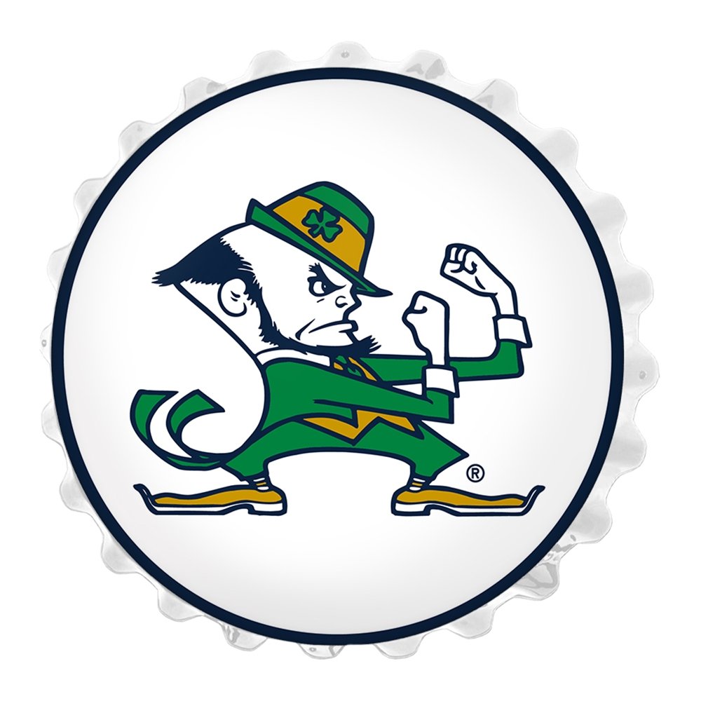 Notre Dame Fighting Irish: Leprechaun - Bottle Cap Wall Light - The Fan-Brand