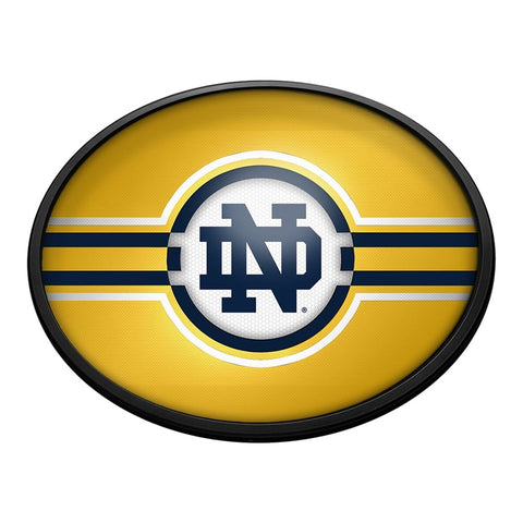 Notre Dame Fighting Irish: Oval Slimline Lighted Wall Sign - The Fan-Brand