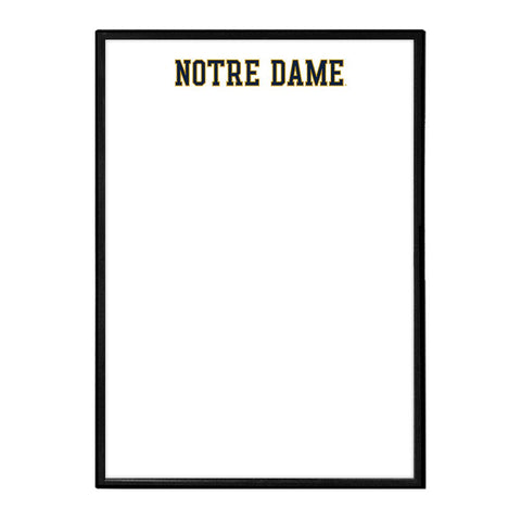 Notre Dame Fighting Irish: Wordmark - Framed Dry Erase Wall Sign - The Fan-Brand