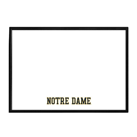 Notre Dame Fighting Irish: Wordmark - Framed Dry Erase Wall Sign - The Fan-Brand