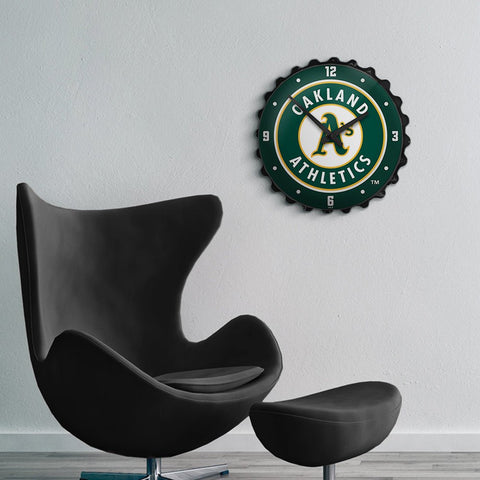 Oakland Athletics: Bottle Cap Wall Clock - The Fan-Brand