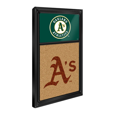 Oakland Athletics: Dual Logo - Cork Note Board - The Fan-Brand