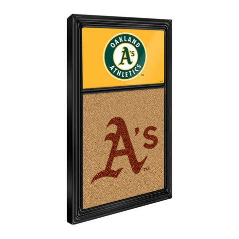 Oakland Athletics: Dual Logo - Cork Note Board - The Fan-Brand