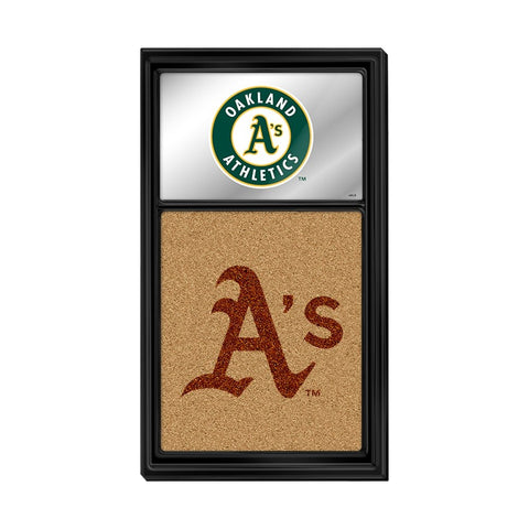 Oakland Athletics: Dual Logo - Mirrored Dry Erase Note Board - The Fan-Brand