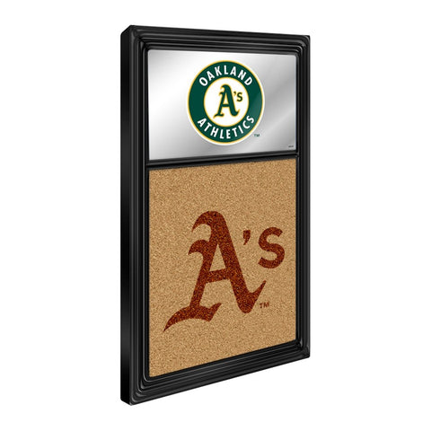 Oakland Athletics: Dual Logo - Mirrored Dry Erase Note Board - The Fan-Brand