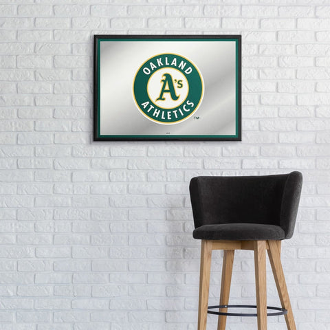 Oakland Athletics: Framed Mirrored Wall Sign - The Fan-Brand