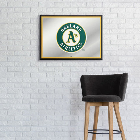 Oakland Athletics: Framed Mirrored Wall Sign - The Fan-Brand