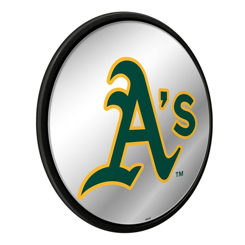 Oakland Athletics: Logo - Modern Disc Mirrored Wall Sign - The Fan-Brand