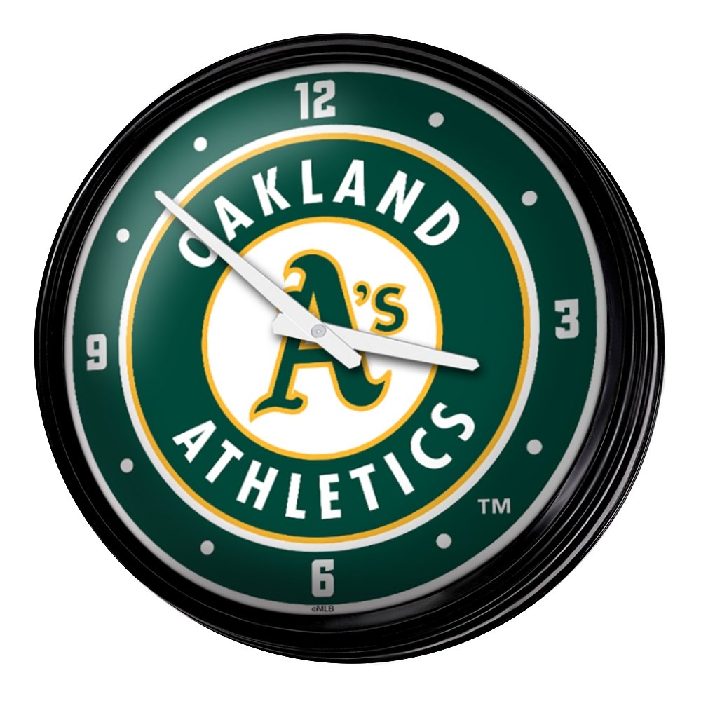 Oakland Athletics: Logo - Retro Lighted Wall Clock - The Fan-Brand