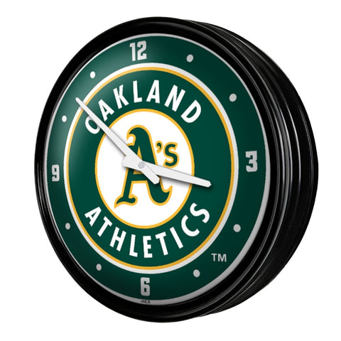 Oakland Athletics: Logo - Retro Lighted Wall Clock - The Fan-Brand
