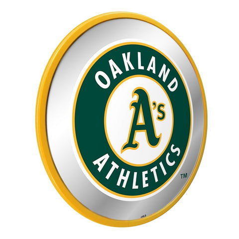 Oakland Athletics: Modern Disc Mirrored Wall Sign - The Fan-Brand