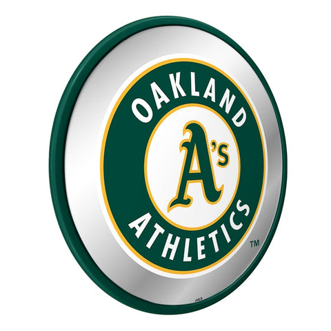 Oakland Athletics: Modern Disc Mirrored Wall Sign - The Fan-Brand