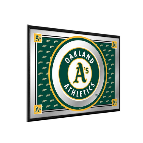 Oakland Athletics: Team Spirit - Framed Mirrored Wall Sign - The Fan-Brand