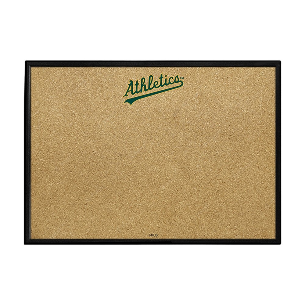 Oakland Athletics: Wordmark - Framed Corkboard - The Fan-Brand