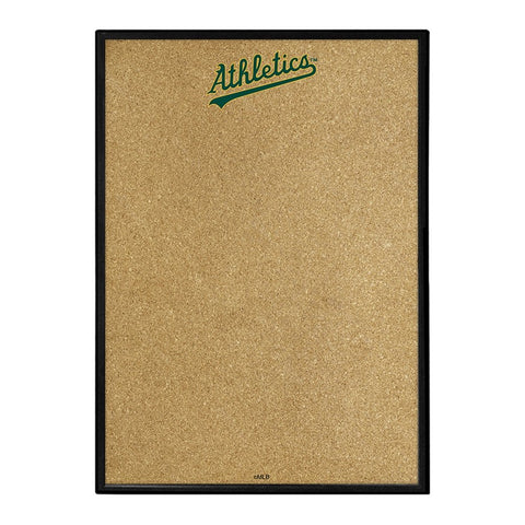 Oakland Athletics: Wordmark - Framed Corkboard - The Fan-Brand