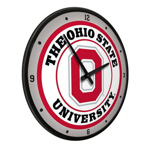 Ohio State Buckeyes: Block O - Modern Disc Wall Clock - The Fan-Brand