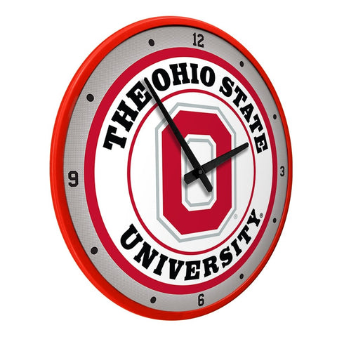 Ohio State Buckeyes: Block O - Modern Disc Wall Clock - The Fan-Brand