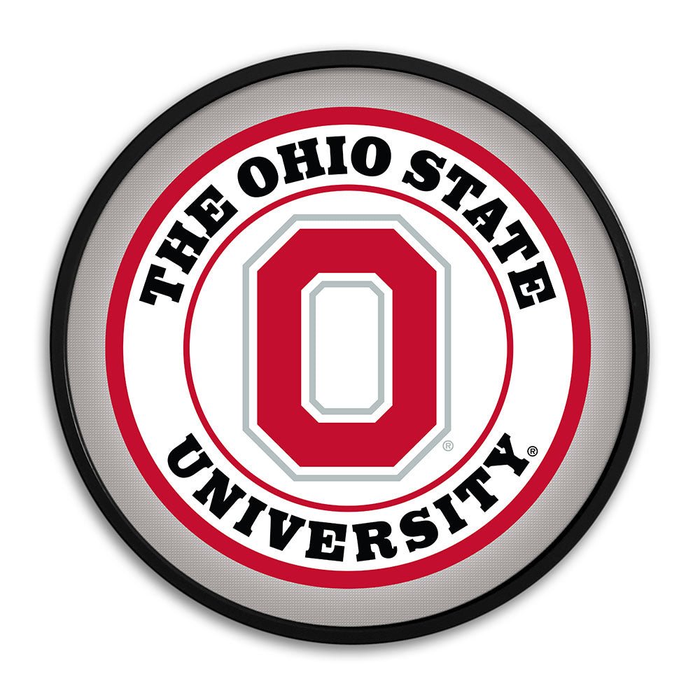 Ohio State Buckeyes: Block O - Modern Disc Wall Sign - The Fan-Brand