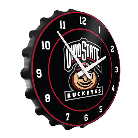 Ohio State Buckeyes: Brutus - Bottle Cap Wall Clock - The Fan-Brand