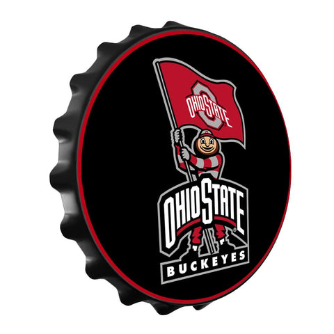 Ohio State Buckeyes: Brutus - Bottle Cap Wall Sign - The Fan-Brand
