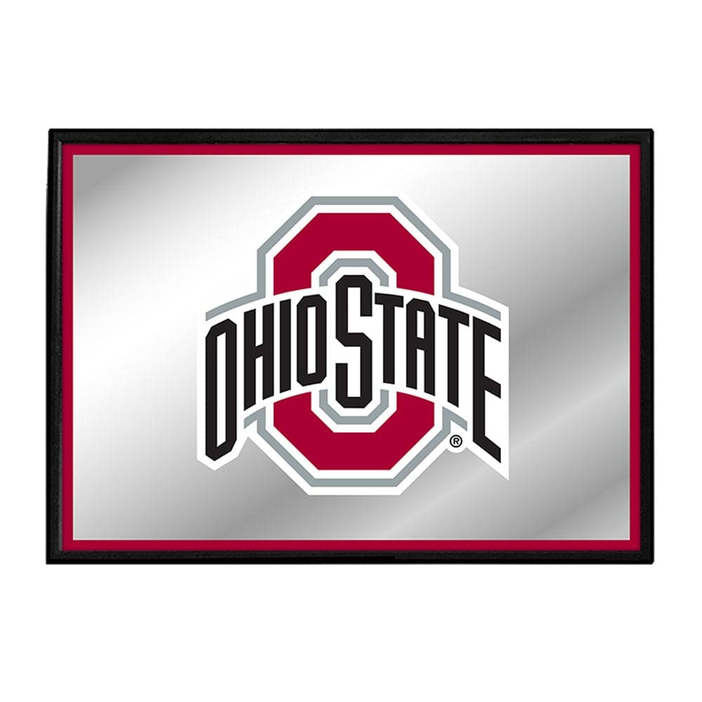 Ohio State Buckeyes: Framed Mirrored Wall Sign - The Fan-Brand