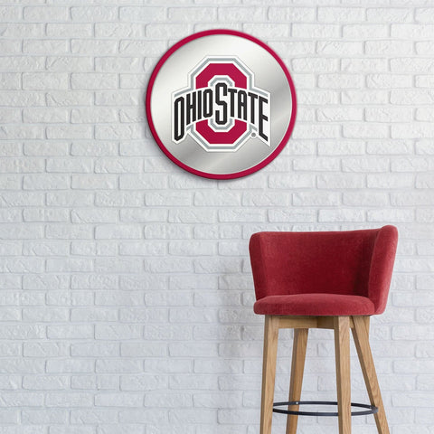 Ohio State Buckeyes: Modern Disc Mirrored Wall Sign - The Fan-Brand