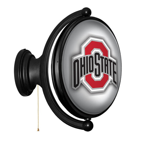 Ohio State Buckeyes: Original Oval Rotating Lighted Wall Sign - The Fan-Brand