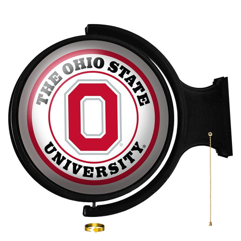 Ohio State Buckeyes: Original Round Rotating Lighted Wall Sign - The Fan-Brand