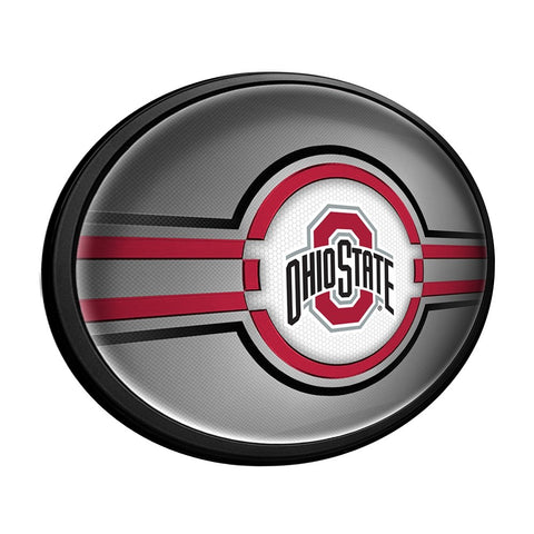 Ohio State Buckeyes: Oval Slimline Lighted Wall Sign - The Fan-Brand