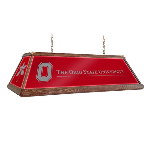 Ohio State Buckeyes: Premium Wood Pool Table Light - The Fan-Brand