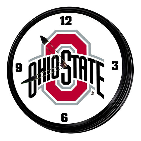 Ohio State Buckeyes: Retro Lighted Wall Clock - The Fan-Brand