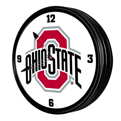Ohio State Buckeyes: Retro Lighted Wall Clock - The Fan-Brand
