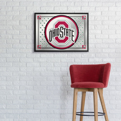 Ohio State Buckeyes: Team Spirit - Framed Mirrored Wall Sign - The Fan-Brand