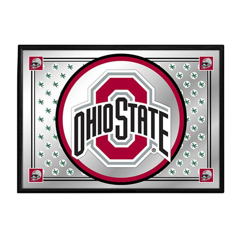 Ohio State Buckeyes: Team Spirit - Framed Mirrored Wall Sign - The Fan-Brand