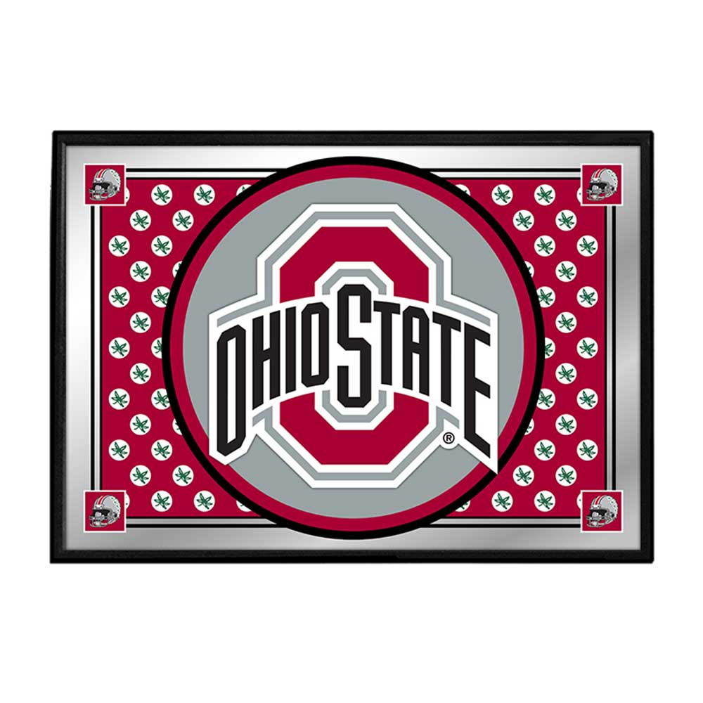 Ohio State Buckeyes: Team Spirit - Framed Mirrored Wall Sign - The Fan-Brand