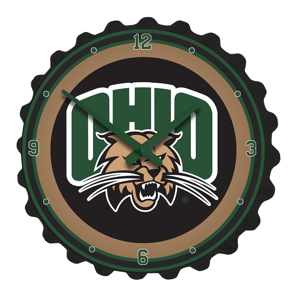 Ohio University Bobcats: Bottle Cap Wall Clock - The Fan-Brand