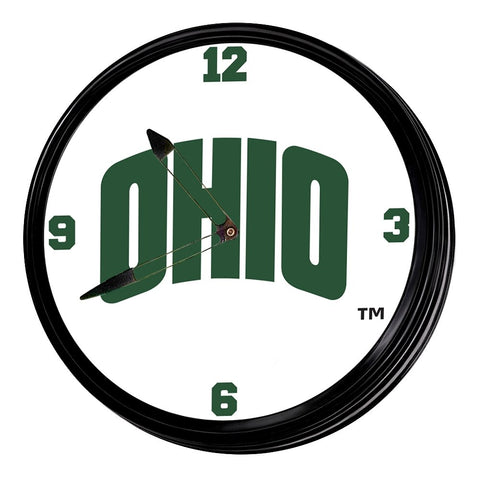 Ohio University Bobcats: OHIO - Retro Lighted Wall Clock - The Fan-Brand