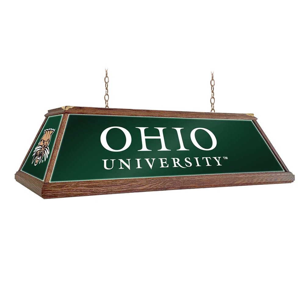Ohio University Bobcats: Premium Wood Pool Table Light - The Fan-Brand