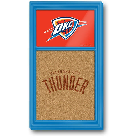 Oklahoma City Thunder: Dual Logo - Cork Note Board - The Fan-Brand