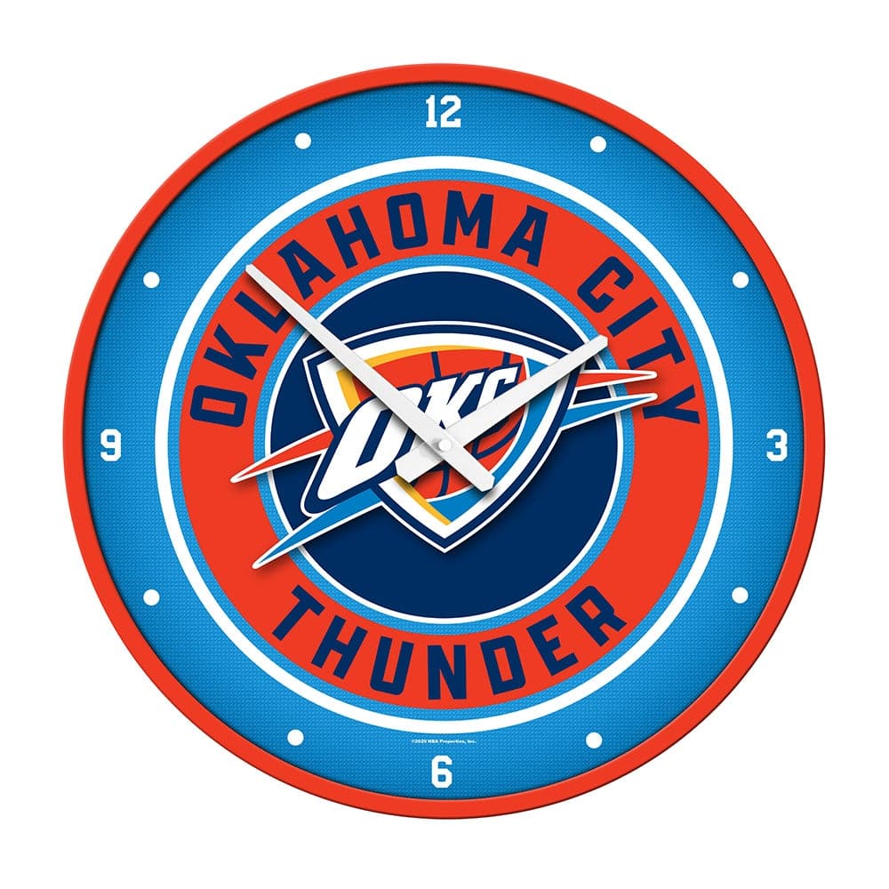 Oklahoma City Thunder: Modern Disc Wall Clock - The Fan-Brand