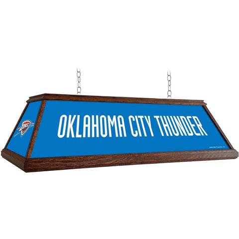 Oklahoma City Thunder: Premium Wood Pool Table Light - The Fan-Brand