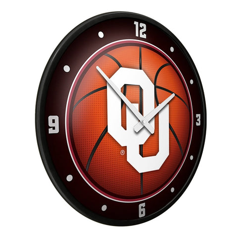 Oklahoma Sooners: Basketball - Modern Disc Wall Clock - The Fan-Brand