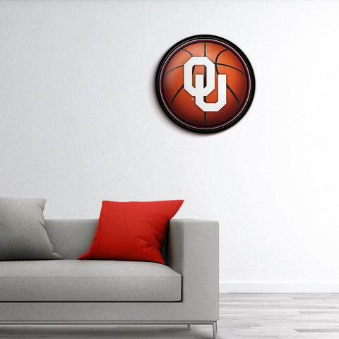 Oklahoma Sooners: Basketball - Modern Disc Wall Sign - The Fan-Brand