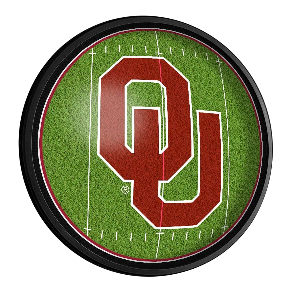 Oklahoma Sooners: On the 50 - Slimline Lighted Wall Sign - The Fan-Brand