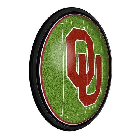Oklahoma Sooners: On the 50 - Slimline Lighted Wall Sign - The Fan-Brand