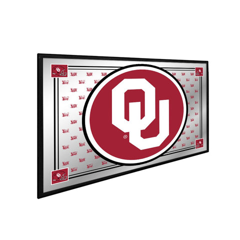 Oklahoma Sooners: Team Spirit - Framed Mirrored Wall Sign - The Fan-Brand